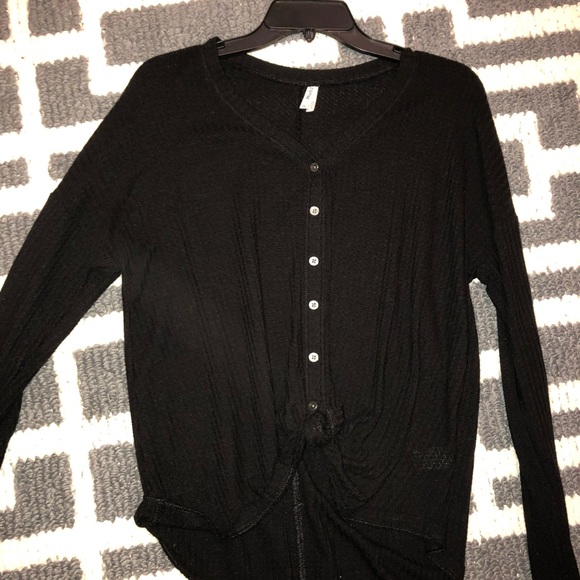long sleeved black button up - Picture 1 of 1